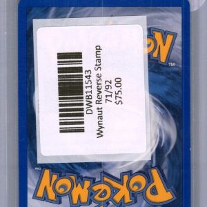 Wynaut Reverse Stamp 71/92 Pokemon card - alternate view