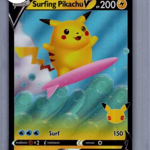 Surfing Pikachu V 009/025, Celebrations Pokemon card
