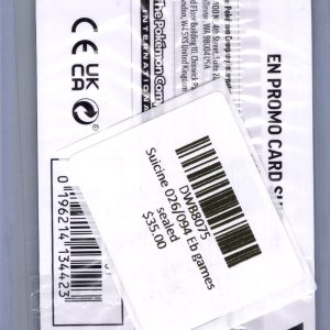 Suicine 026/094 Eb games sealed, Promo Pokemon card - alternate view