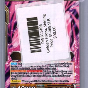 Golden Frieza, Shining Pride BT-065 SLR, Dragon Ball Z Singles Pokemon card - alternate view
