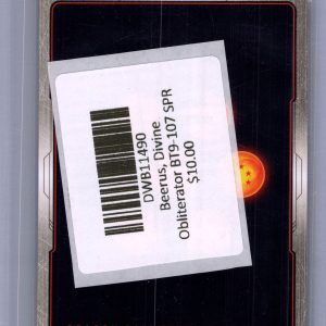 Beerus, Divine Obliterator BT9-107 SPR, Dragon Ball Z Singles Pokemon card - alternate view