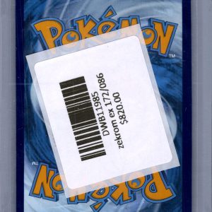 Zekrom EX 172/086, Black Bolt Pokemon card - alternate view