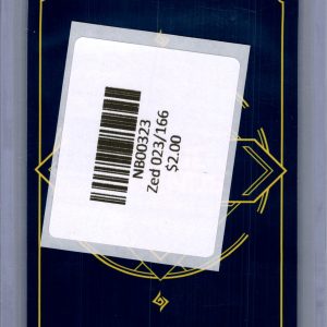 Zed 023/166, Vendetta Riftbound trading card - alternate view