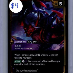 Zed 112a/166, Vendetta Riftbound trading card