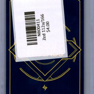 Zed 112a/166, Vendetta Riftbound trading card - alternate view