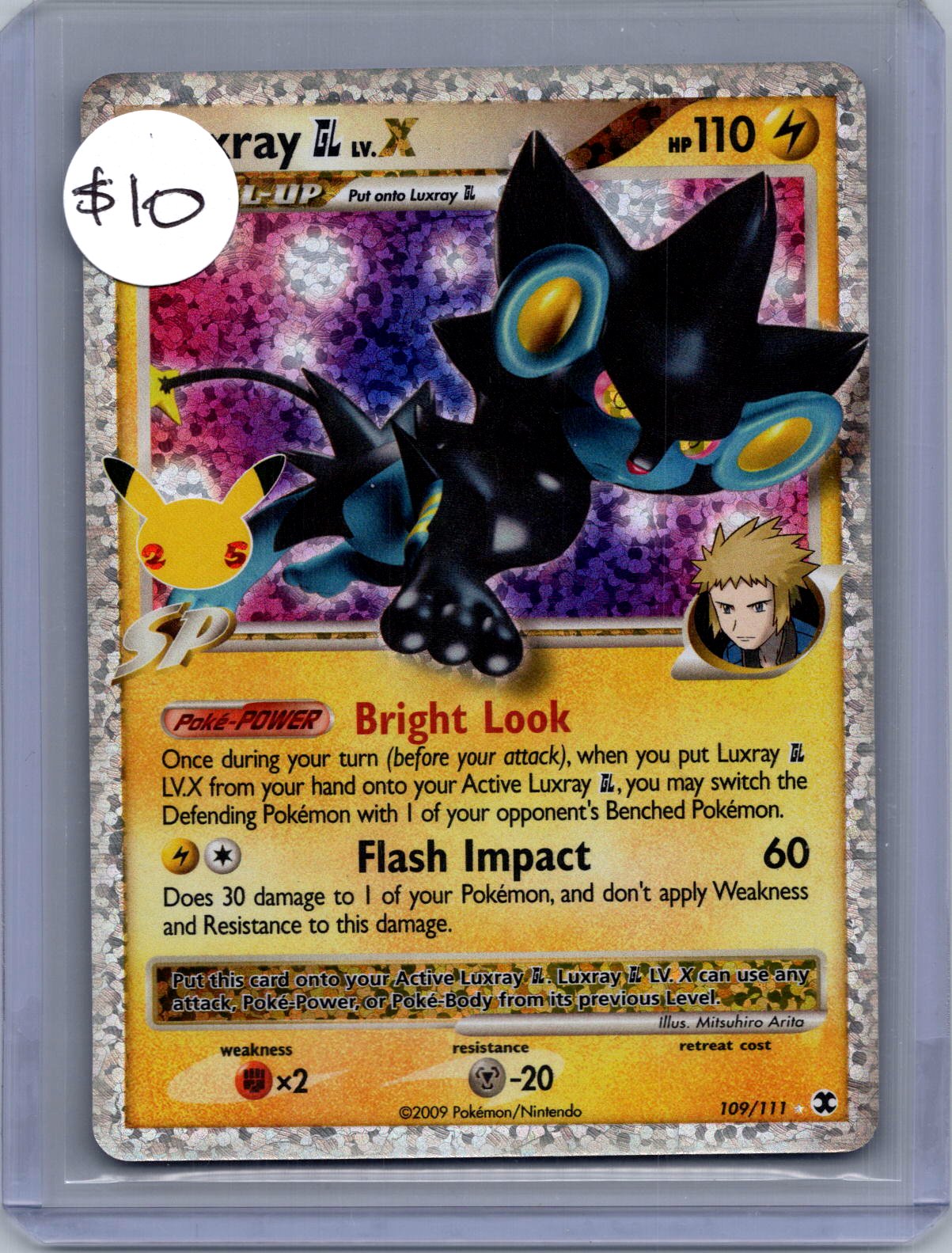 Luxray lv x 109/111, 25th Celebrations Pokemon card