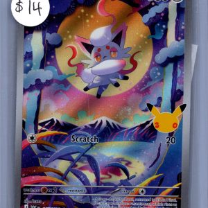 zorua 145/128 30th Pokemon card